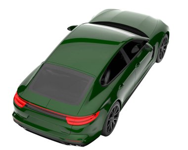 Sport car isolated on white background. 3d rendering - illustration