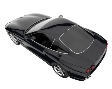 Sport car isolated on white background. 3d rendering - illustration