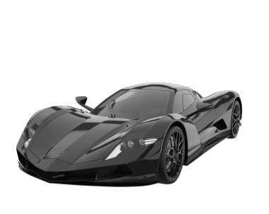 Sport car isolated on white background. 3d rendering - illustration