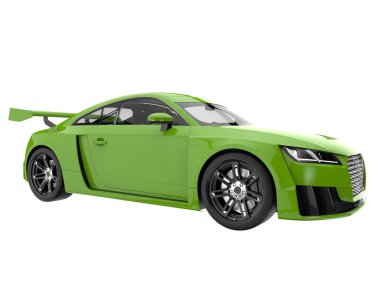 Sport car isolated on white background. 3d rendering - illustration