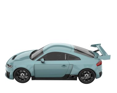 Sport car isolated on white background. 3d rendering - illustration