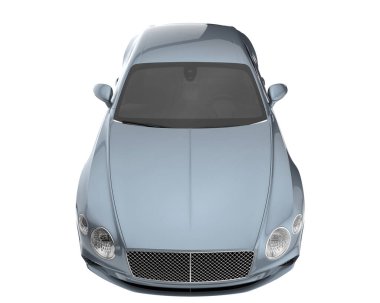 Sport car isolated on white background. 3d rendering - illustration