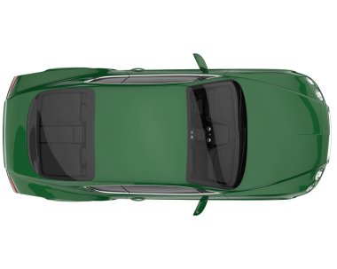 Sport car isolated on white background. 3d rendering - illustration