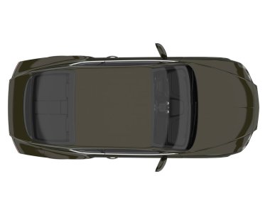 Sport car isolated on white background. 3d rendering - illustration