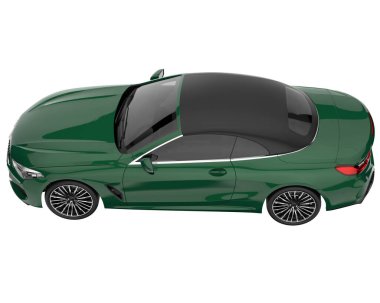 Sport car isolated on white background. 3d rendering - illustration