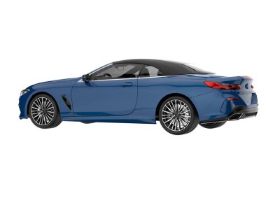 Sport car isolated on white background. 3d rendering - illustration