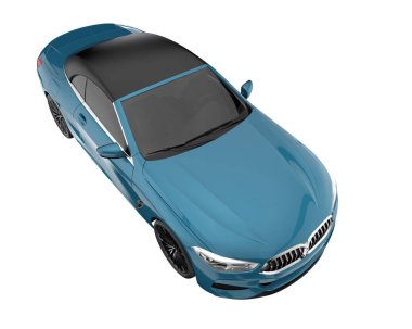 Sport car isolated on white background. 3d rendering - illustration