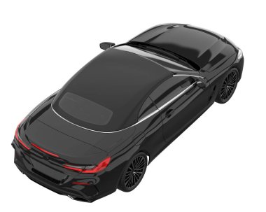 Sport car isolated on white background. 3d rendering - illustration