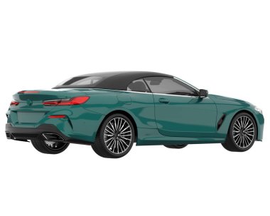 Sport car isolated on white background. 3d rendering - illustration