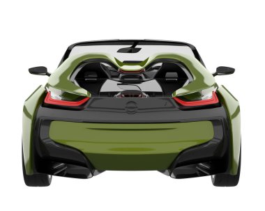 Sport car isolated on white background. 3d rendering - illustration