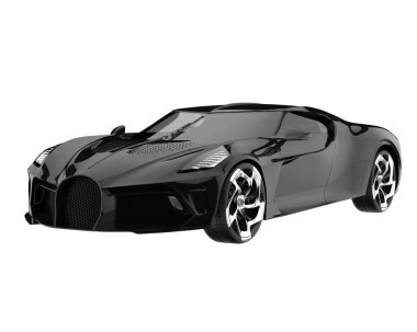 Sport car isolated on white background. 3d rendering - illustration