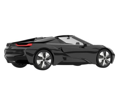 Sport car isolated on white background. 3d rendering - illustration