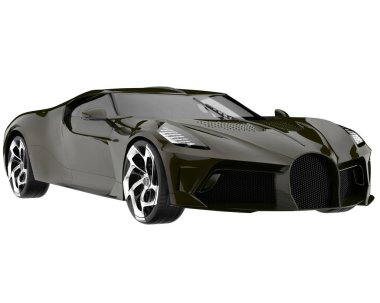 Sport car isolated on white background. 3d rendering - illustration