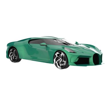 Sport car isolated on white background. 3d rendering - illustration