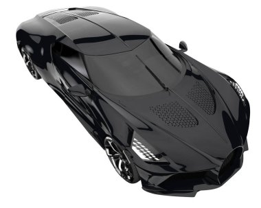 Sport car isolated on white background. 3d rendering - illustration
