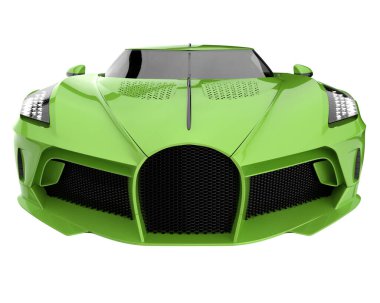 Sport car isolated on white background. 3d rendering - illustration