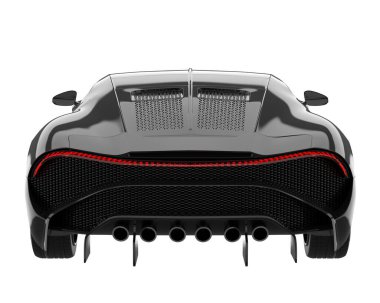 Sport car isolated on white background. 3d rendering - illustration