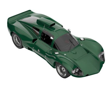 Sport car isolated on white background. 3d rendering - illustration
