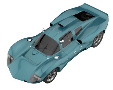 Sport car isolated on white background. 3d rendering - illustration