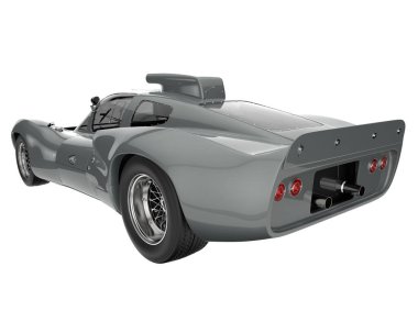 Sport car isolated on white background. 3d rendering - illustration