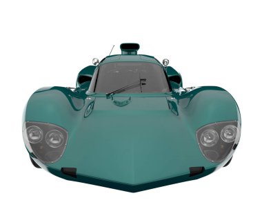 Sport car isolated on white background. 3d rendering - illustration