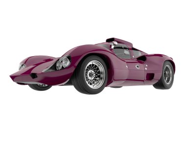 Sport car isolated on white background. 3d rendering - illustration