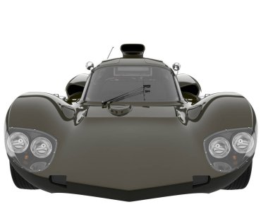 Sport car isolated on white background. 3d rendering - illustration