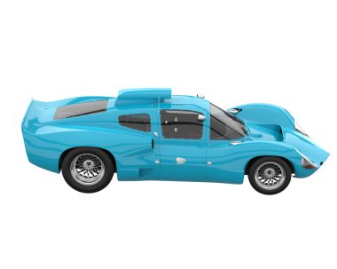 Sport car isolated on white background. 3d rendering - illustration