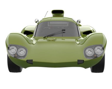 Sport car isolated on white background. 3d rendering - illustration