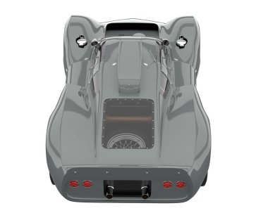 Sport car isolated on white background. 3d rendering - illustration