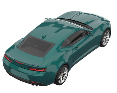 Sport car isolated on white background. 3d rendering - illustration