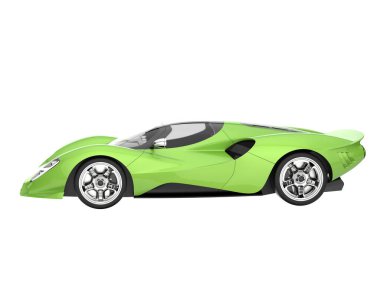 Sport car isolated on white background. 3d rendering - illustration