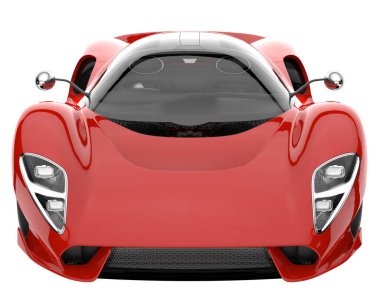 Sport car isolated on white background. 3d rendering - illustration