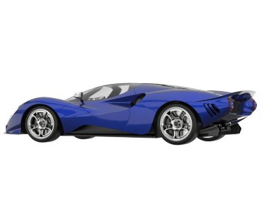 Sport car isolated on white background. 3d rendering - illustration