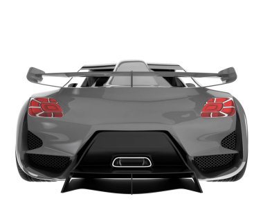 Sport car isolated on white background. 3d rendering - illustration
