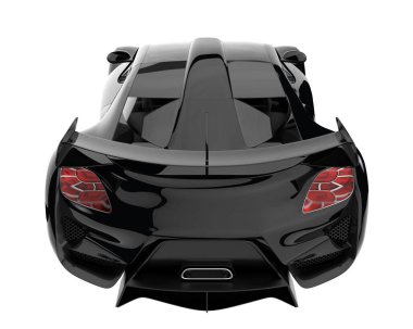 Sport car isolated on white background. 3d rendering - illustration