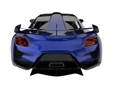 Sport car isolated on white background. 3d rendering - illustration