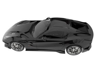 Sport car isolated on white background. 3d rendering - illustration
