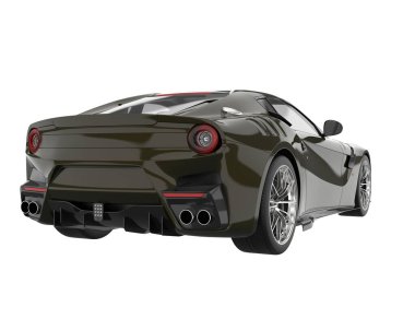 Sport car isolated on white background. 3d rendering - illustration