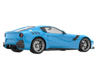 Sport car isolated on white background. 3d rendering - illustration