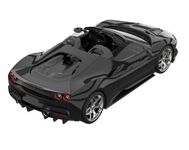 Sport car isolated on white background. 3d rendering - illustration