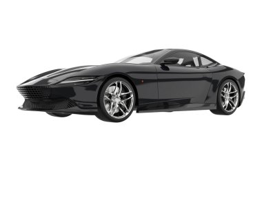 Sport car isolated on white background. 3d rendering - illustration