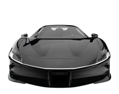 Sport car isolated on white background. 3d rendering - illustration