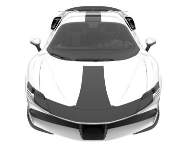Sport car isolated on white background. 3d rendering - illustration