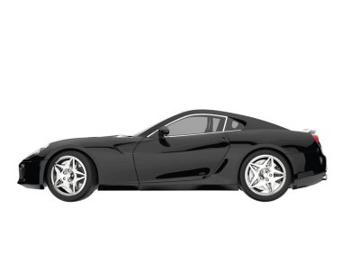 Sport car isolated on white background. 3d rendering - illustration