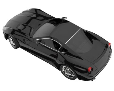 Sport car isolated on white background. 3d rendering - illustration