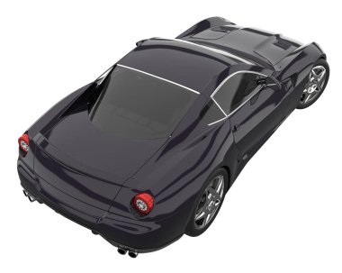 Sport car isolated on white background. 3d rendering - illustration