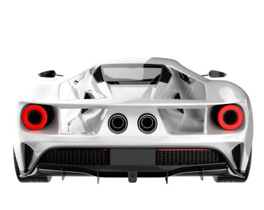 Sport car isolated on white background. 3d rendering - illustration