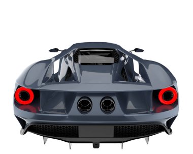 Sport car isolated on white background. 3d rendering - illustration