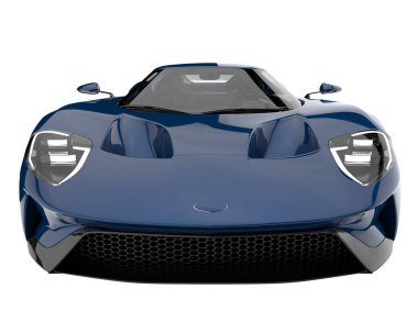 Sport car isolated on white background. 3d rendering - illustration